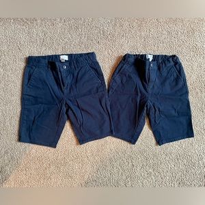 The Children’s Place, Girls Navy Uniform Chino Shorts, Size 12, Adjustable Waist